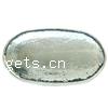 Zinc Alloy Flat Beads, Flat Oval, plated Approx 0.5mm, Approx 