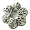 Zinc Alloy Jewelry Washers, Flower, plated, textured nickel, lead & cadmium free Approx 4mm, Approx 