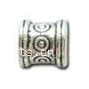 Zinc Alloy European Beads, Tube, plated, without troll nickel, lead & cadmium free Approx 3mm, Approx 