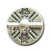 Zinc Alloy Flat Beads, Flat Round, plated Approx 0.8mm, Approx 