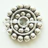 Zinc Alloy Spacer Beads, Flower, plated nickel, lead & cadmium free Approx 2mm, Approx 