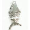 Zinc Alloy Animal Pendants, Fish, plated Approx 1mm, Approx 