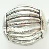 Zinc Alloy European Beads, Drum, plated, without troll & corrugated Approx 3mm, Approx 