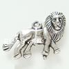 Zinc Alloy Animal Pendants, Lion, plated Approx 