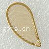 Brass Reseau Finding, Leaf, plated, hollow Approx 1mm 