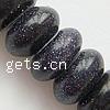 Blaue Goldstein Perlen, blauer Goldsand, Rondell, 5x8mm, Bohrung:ca. 1mm, Länge:15.5 ZollInch, ca. 78PCs/Strang, verkauft von Strang