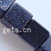 Blue Goldstone Beads, Cube Approx 0.8mm .5 Inch 