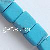 Dyed Natural Turquoise Beads, Dyed Turquoise, Cube, blue Approx 0.5mm Inch 
