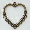 Zinc Alloy Chandelier Components, Heart, plated, 1/9 loop nickel, lead & cadmium free Approx 1mm 