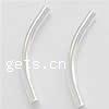 Sterling Silver Tube Beads, 925 Sterling Silver, smooth Approx 1mm 