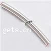 Sterling Silver Tube Beads, 925 Sterling Silver, smooth Approx 0.8mm 