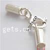 Sterling Silver Spring Ring Clasp, 925 Sterling Silver, with end cap 