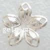 Sterling Silber Perlenkappen, 925 Sterling Silber, Blume, plattiert, hohl, keine, 11x11mm, Bohrung:ca. 1mm, verkauft von PC