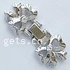 Zinc Alloy Watch Band Clasp, Bowknot, plated, with rhinestone nickel, lead & cadmium free Approx 1mm 