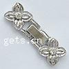 Zinc Alloy Watch Band Clasp, Flower, plated, with rhinestone nickel, lead & cadmium free Approx 1mm 