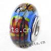 European Lampwork Glass Plating Silver Core Beads,Rondelle Approx 5MM 