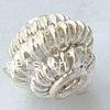 Sterling Silver Beads, 925 Sterling Silver, plated Approx 2mm 