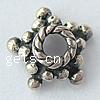 Thailand Sterling Silver Bead Caps, Flower, plated Approx 2mm 