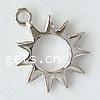 Sterling Silver Pendants, 925 Sterling Silver, Sun, plated Approx 1.5mm 