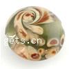 Handmade Lampwork Beads, Flat round, 16x10mm, Hole:Approx 2MM, Sold by PC