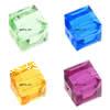 CRYSTALLIZED™ 5601 4mm Crystal Cube Bead, CRYSTALLIZED™, faceted, mixed colors, 4mm 