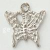 Zinc Alloy Animal Pendants, Butterfly, plated nickel free Approx 2mm 
