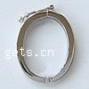 Sterling Silver Necklace Shortener Clasp, 925 Sterling Silver, Oval, plated, smooth 