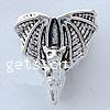 Zinc Alloy European Beads, Bat, plated, without troll Approx 4mm 