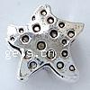 Zinklegierung European Perlen, Stern, plattiert, ohne troll, keine, 13x13x9mm, Bohrung:ca. 4mm, verkauft von PC
