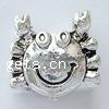 Zinc Alloy European Beads, Crab, plated, without troll Approx 4mm 