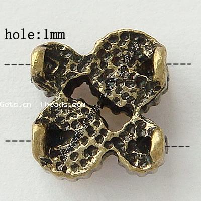 Rhinestone Zinc Alloy Connector, plated, faceted & with rhinestone, more colors for choice, 10x10x5mm, Hole:Approx 1mm, Sold By PC