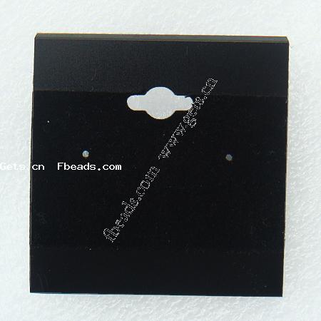 Ohrring Anzeige Karte, Kunststoff, Rechteck, Kundenindividuell, 51x51x0.5mm, 1000PCs/Tasche, verkauft von Tasche