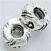 Zinc Alloy European Beads, Rondelle, plated, without troll Approx 4mm 