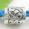 No Troll Thailand Sterling Silver European Beads, Tube, without troll Approx 4.55mm 