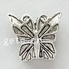 Zinc Alloy European Beads, Butterfly, plated, without troll Approx 4mm 