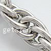 Acero inoxidable Cuerda Cadena, acero inoxidable 316, cadena de cuerda, color original, 7x5.5x1.2mm, aproximado 100m/Grupo, Vendido por Grupo