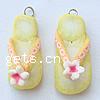 Polymer Clay Jewelry Pendants, Shoes, yellow Approx 2mm 