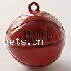Brass Jingle Bell for Christmas Decoration, Cartoon, enamel, red, lead & cadmium free, 24mm Approx 2.5mm 