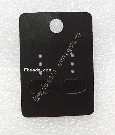 Earring Display Card, Plastic, Rectangle, Customized, 32x41mm, 1000PCs/Bag, Sold By Bag