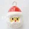 Brass Jingle Bell for Christmas Decoration, Santa Claus, enamel, white, lead & cadmium free Approx 1.5mm 