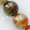 Natürliche Regenbogen Achat Perlen, rund, 16mm, Bohrung:ca. 1.5-2mm, Länge:15 ZollInch, ca. 25PCs/Strang, verkauft von Strang