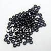 Opaque Glass Seed Beads, Round, solid color, black, Grade AAA Approx 