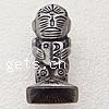Zinc Alloy Animal Beads, Character, plated, imitation antique silver Approx 4mm 