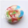 Handmade Lampwork Beads, Flat oval, 17x15x6mm, Hole:Approx 2MM, Sold by PC