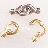 Zinc Alloy Magnetic Clasp, plated, magnetism about 3000 gauss 
