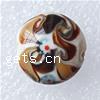 Handmade Lampwork Beads, Flat round, 16x9mm, Hole:Approx 2MM, Sold by PC