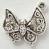 Zinc Alloy Animal Pendants, Butterfly, plated Approx 2mm 