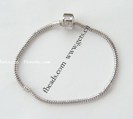 Laiton European Bracelet chaîne, mot amour, Placage, normes différentes pour le choix, plus de couleurs à choisir, 11x8mm, Vendu par brin