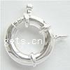 Sterling Silver Spring Ring Clasp, 925 Sterling Silver, plated 15mm Approx 2mm 
