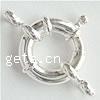 Sterling Silver Spring Ring Clasp, 925 Sterling Silver, plated 15mm Approx 3mm 